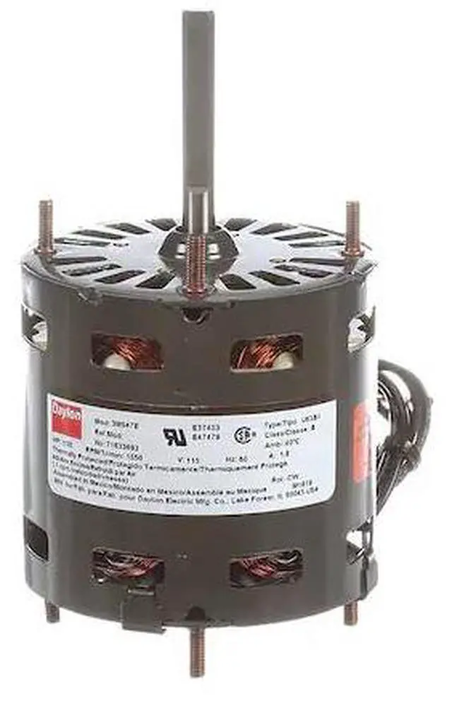 Main image of DAYTON 71633693M HVAC Motor,Open Air-Over, 1/20 HP, 1,550 Nameplate RPM, 1