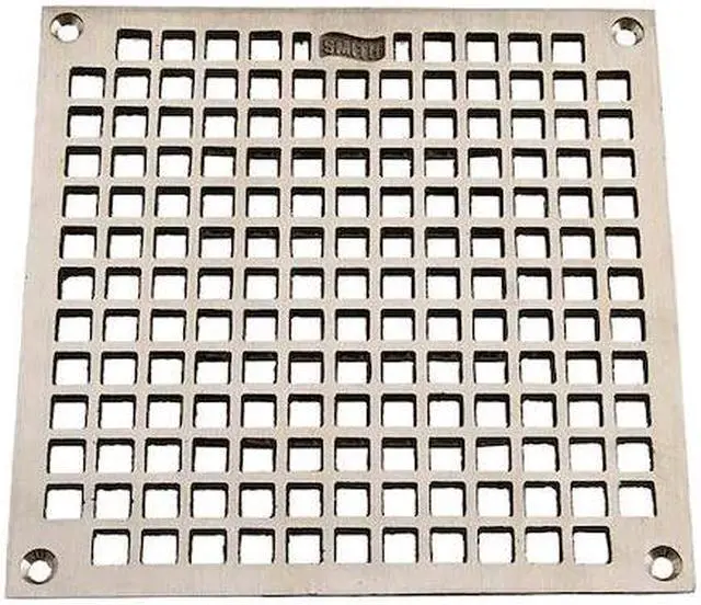 Main image of JAY R. SMITH MFG. CO B08NBG Nickel Bronze Replacement Grate with Screws