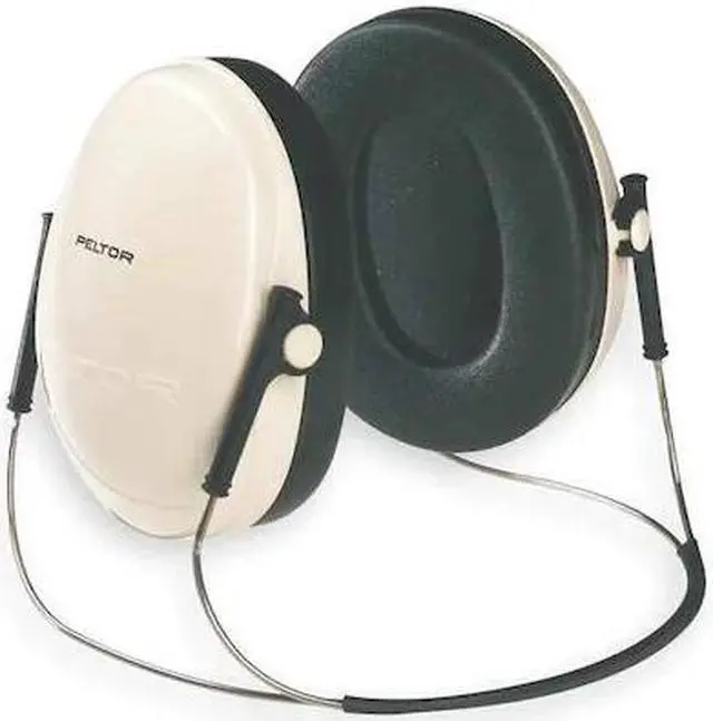 Alt view image 2 of 8 - 3M 08062 Ear Muff,21dB,Behind-the-Head,Bk/Beige