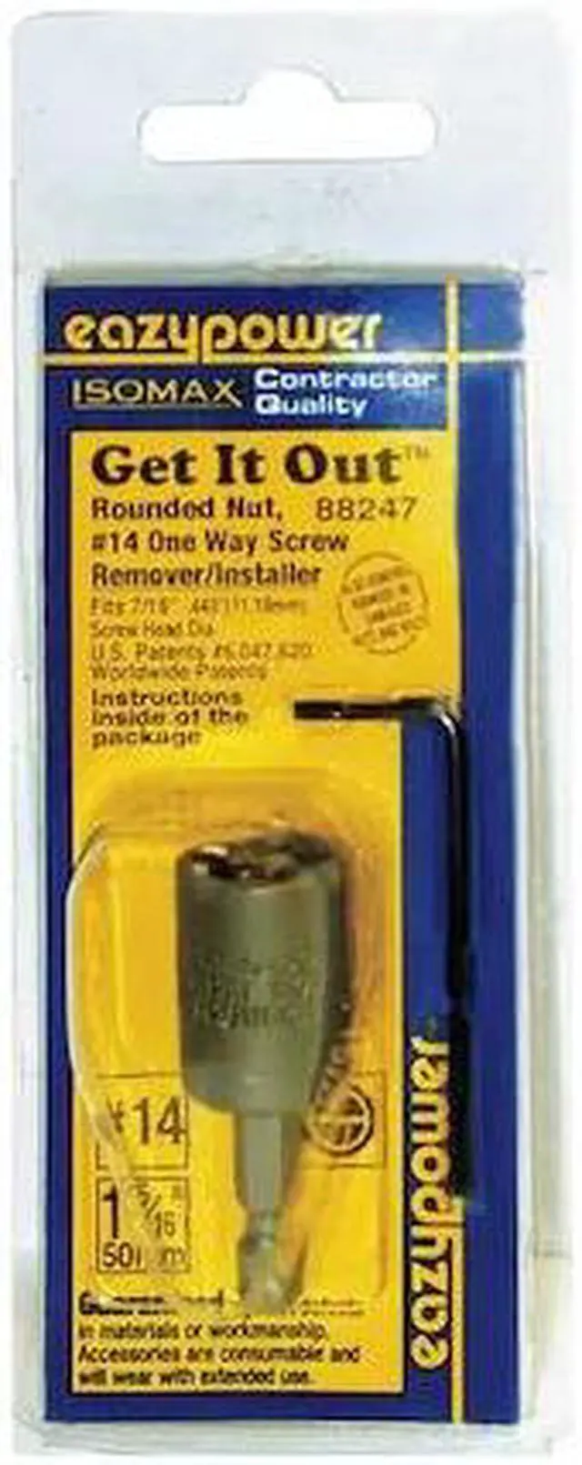 Alt view image 2 of 2 - EAZYPOWER 88247 One Way Screw Remover,No.14