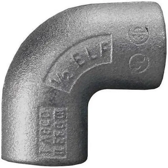 Alt view image 2 of 3 - Appleton Electric Elbow,F to F,90 Deg,HazLoc,M Iron,1In HAWA ELF90-100