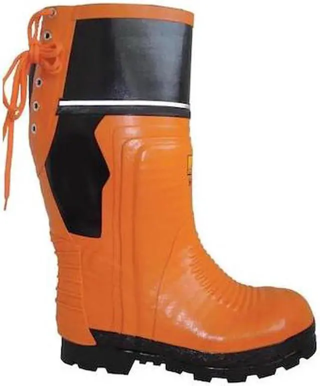 Main image of VIKING VW64-1-10 Size 10 Unisex Steel Rubber Boot, Orange/Black