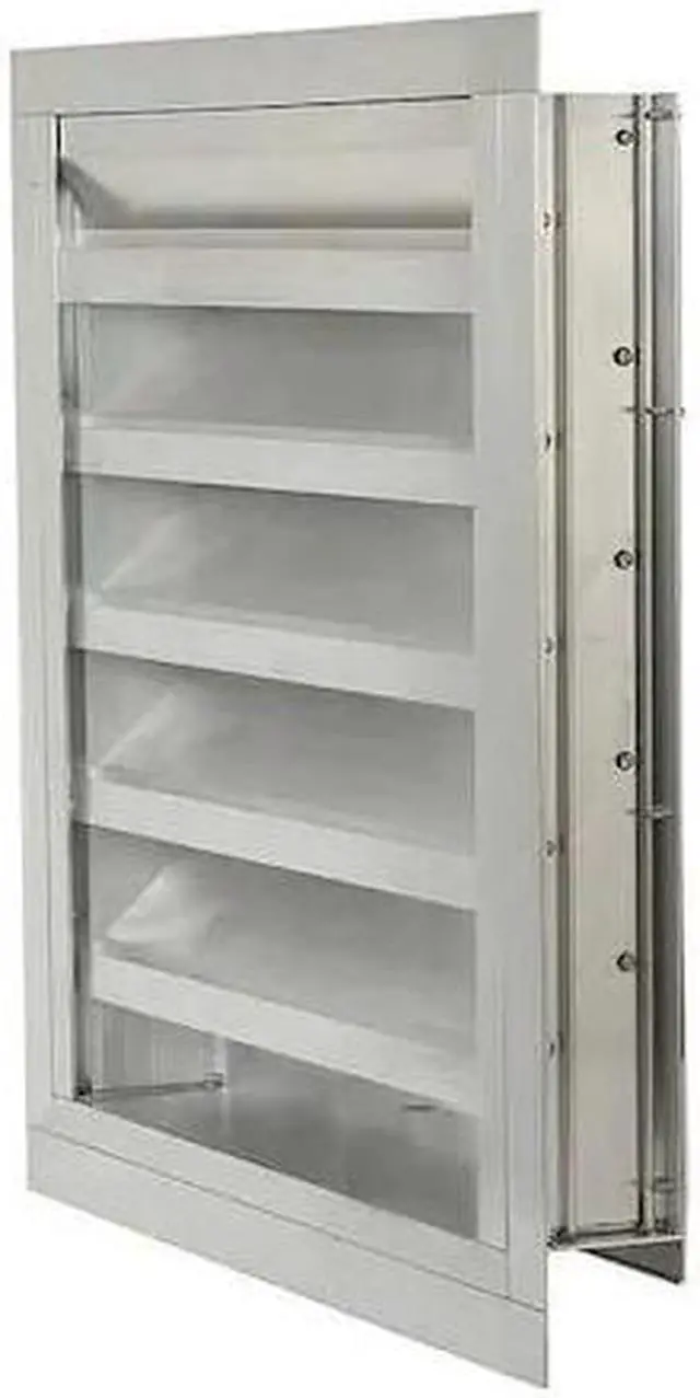 Main image of DAYTON 20UA08 Intake Louver,Fixed, Drainable,18H x 18W