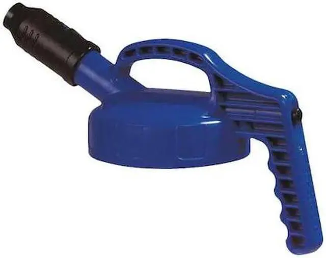 Alt view image 2 of 2 - OIL SAFE 100502 Stumpy Spout Lid,w/1 In Outlet,Blue