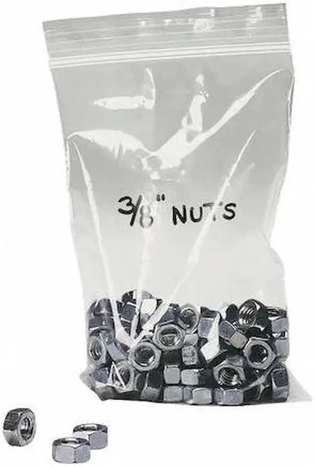 Main image of ZORO SELECT 5ZW30 Reclosable Bag, Zip Seal, 4 in L, 3 in W, 2 mil Thick, Low