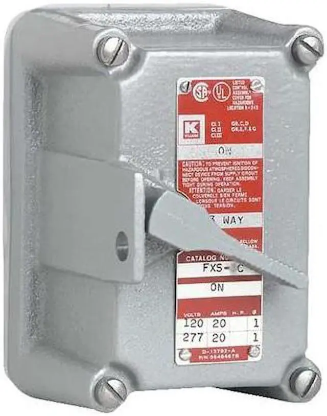 Main image of HUBBELL KILLARK FXS-2C Front Cover,HazLoc,2P,On/Off