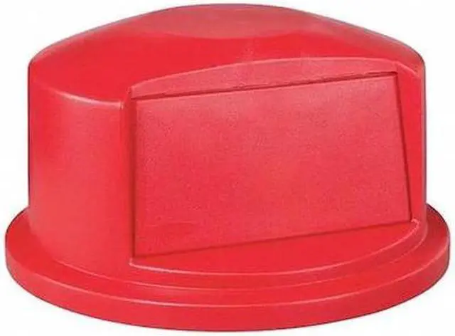 Alt view image 3 of 5 - RUBBERMAID FG263788RED Brute Trash Can Top,Dome,Swing Closure,Red