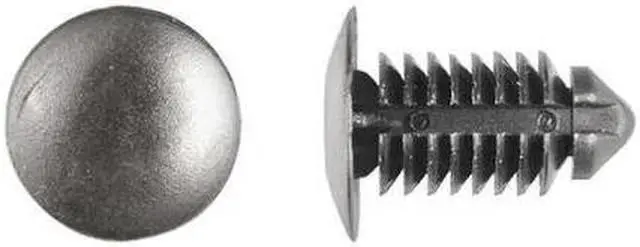 Main image of ZORO SELECT 5643PK Push-In Rivet, Dome Head, 9 mm Dia., 19.5 mm L, Nylon Body,