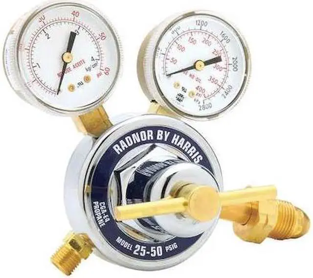 Alt view image 4 of 4 - RADNOR RAD64003060 Gas Regulator, Propane, Propylene, Single Stage, 0.885"-14