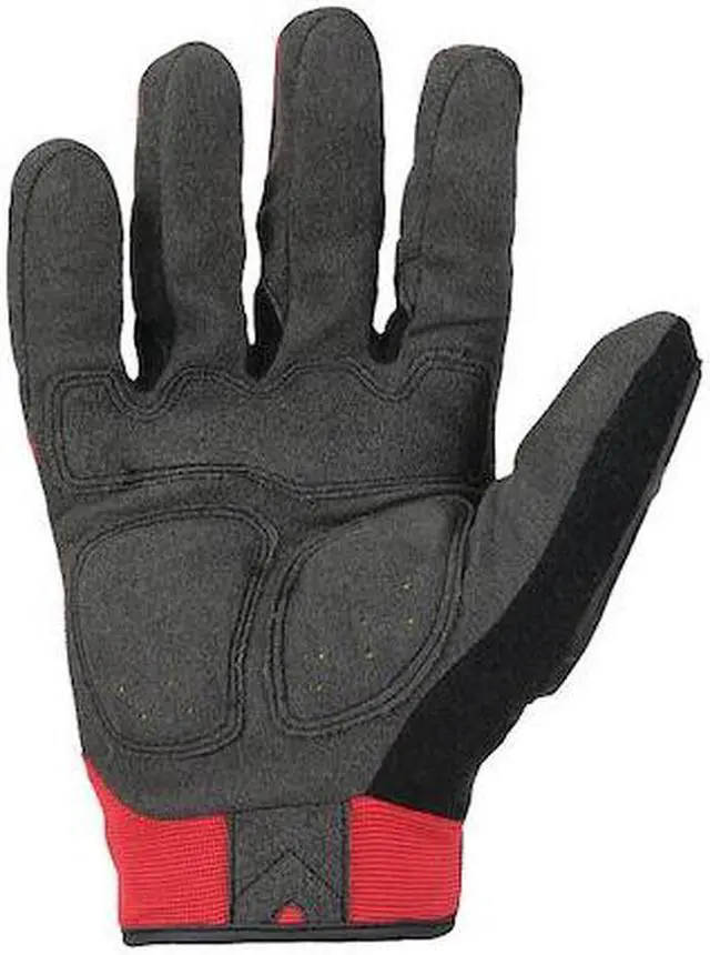 Alt view image 2 of 2 - IRONCLAD PERFORMANCE WEAR IEX-MIGR5-04-L Leather Gloves,Black/Red,L,PR