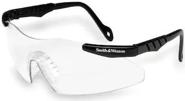 Main image of SMITH & WESSON 19822 Magnum 3G, Safety Glasses, Uncoated, Clear Lens, Black