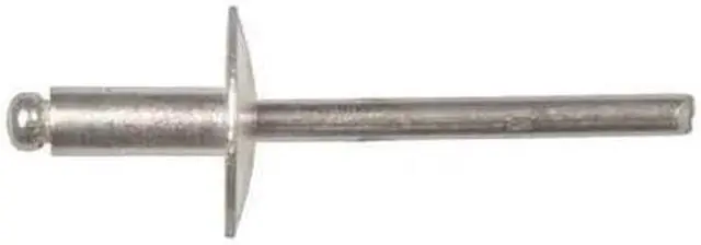 Main image of ZORO SELECT 1903PK Blind Rivet, Dome Head, 3/16 in Dia., 13/32 in L, Aluminum
