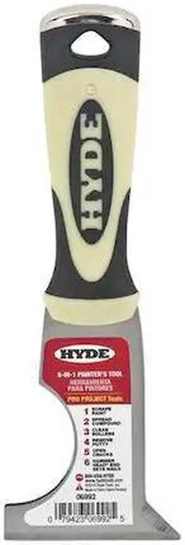 Alt view image 2 of 2 - HYDE 06992 Painters Tool, Length 8 in, Blade Width 2 1/2 in, Carbon Steel,