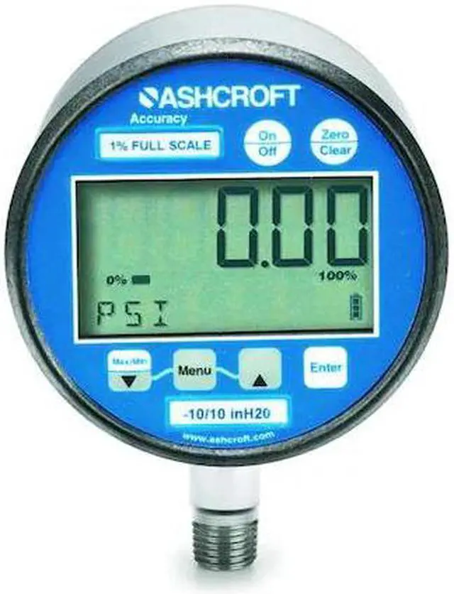Main image of ASHCROFT 302174SD02LXBLBK100# Digital Vacuum Gauge with Transmitter, 0 to 100