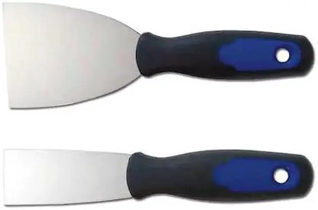 Main image of WESTWARD 13A687 Putty Knife/Scraper Set,1-1/2,3" W,2 Pc.