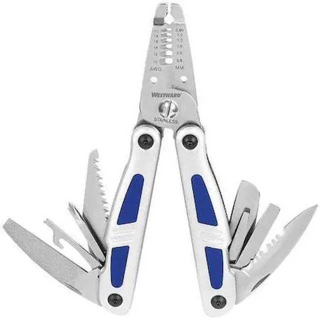 Alt view image 2 of 2 - WESTWARD 6ATV1 Wire Stripper Multi-Tool,SS,12 Function