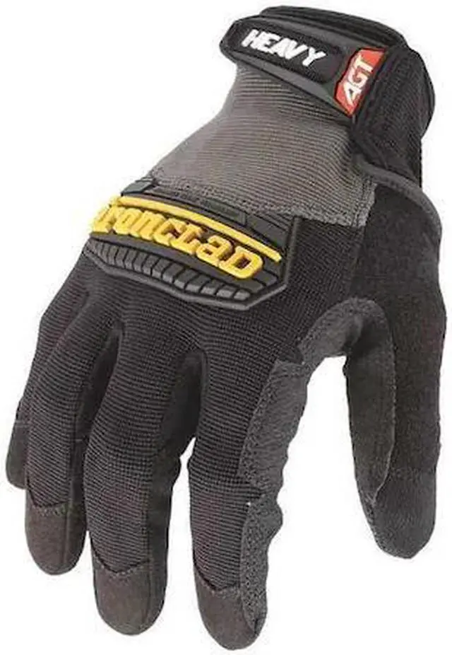 Alt view image 2 of 5 - Mechanics Gloves, Construction, L, Black, Pr