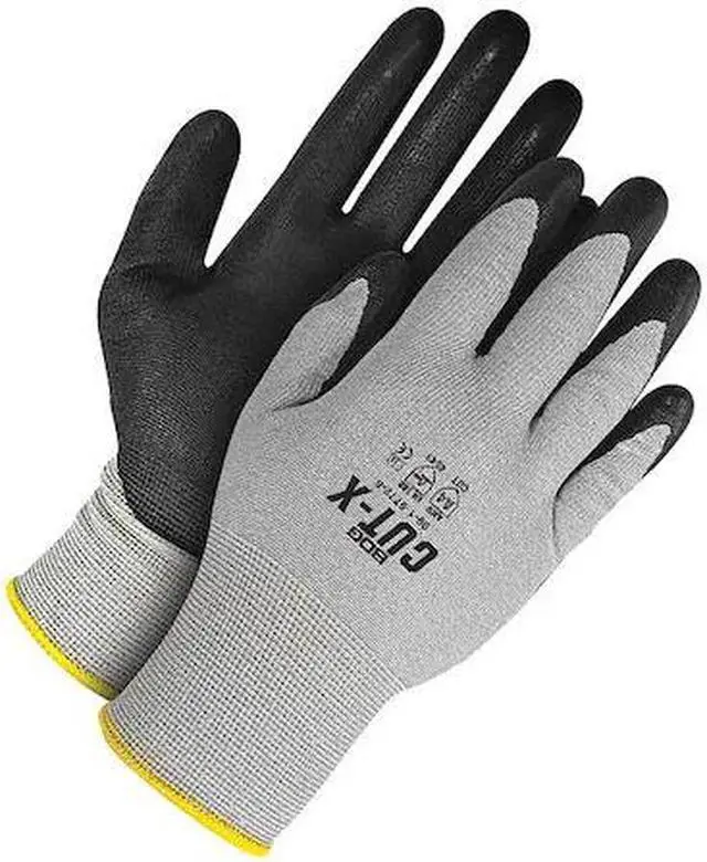 Main image of BDG 99-1-9772-8 Grey 18G Seamless Knit HPPE Cut Resistant Black NBR Foam, Size