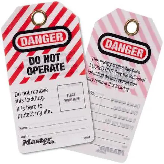 Alt view image 2 of 7 - Master Lock Photo ID Danger Tags,PK12  S4801