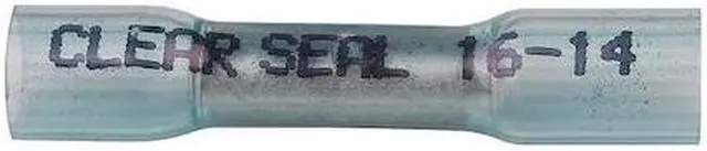 Alt view image 2 of 2 - VELVAC 37330-P50 Butt Splice Wire Connector, 14 AWG Max, Blue, Nylon