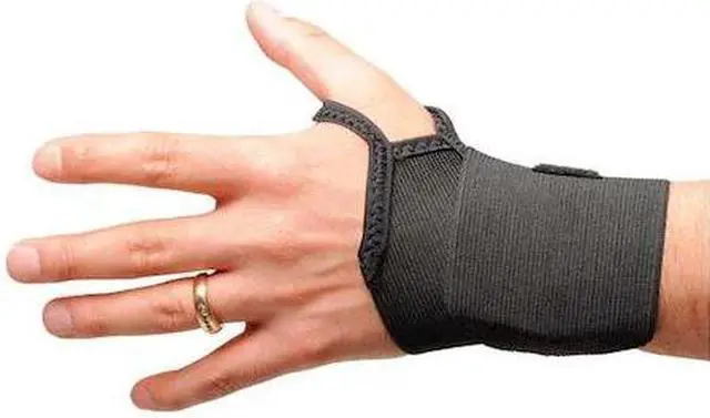 Main image of CONDOR 4WW02 Wrist Wrap,S/M,Ambidextrous,Black