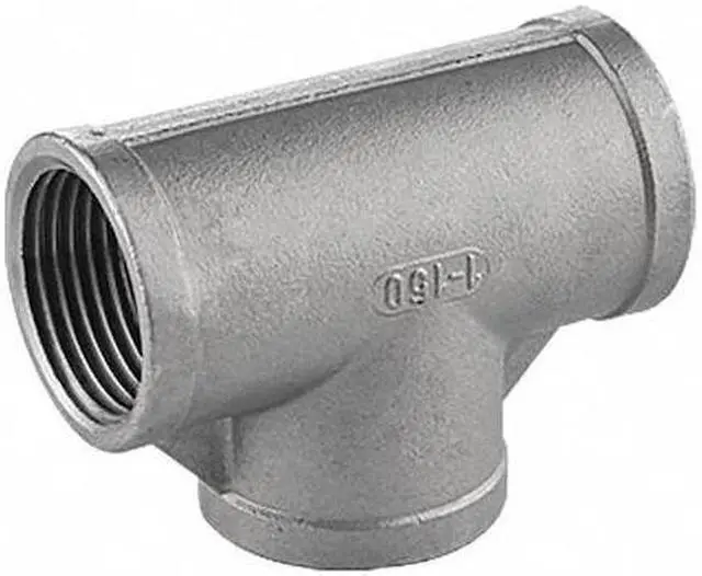 Main image of ZORO SELECT 40TE111N212 2-1/2" FNPT 304 SS Tee