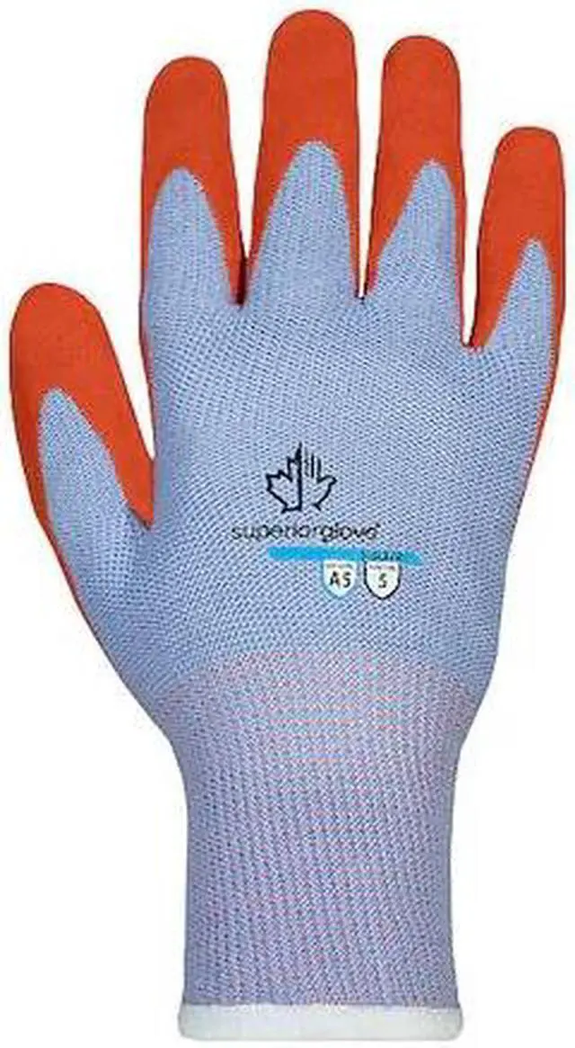 Alt view image 2 of 2 - SUPERIOR GLOVE S10LXPB-9 Cut-Resistant Gloves, Cut Level A5 ,Dipped ,Foam Latex