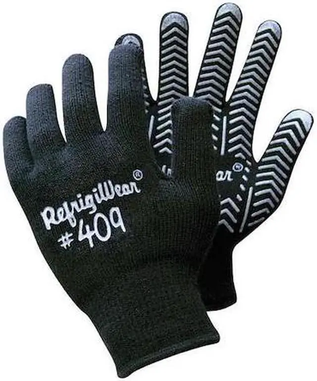 Main image of REFRIGIWEAR 0409RBLKXLG Cold Protection Gloves, Acrylic Terry Cloth Palm, Terry
