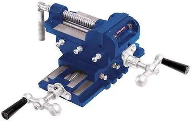 Alt view image 2 of 2 - Drill Press Vise, Cross Slide, Stnry, 5 In