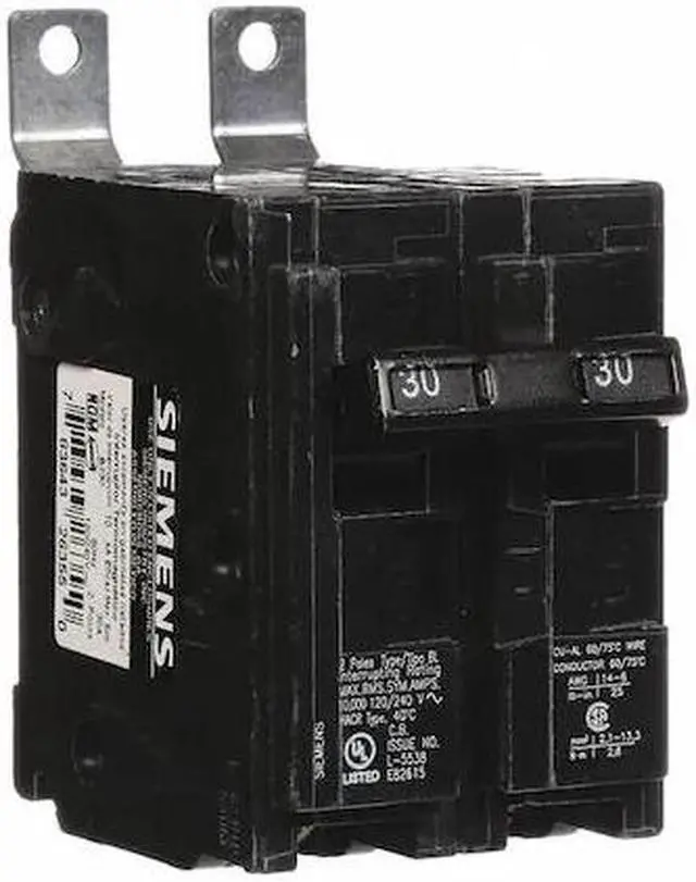 Alt view image 4 of 5 - SIEMENS B230 Miniature Circuit Breaker, BL Series, 30A, 2 Pole, 120/240V AC,
