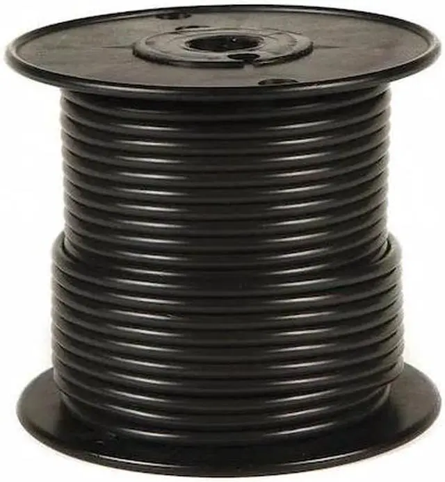 Main image of GROTE 87-6002 Primary Wire, GPT, 12 AWG, 1C C, Black, PVC, Stranded, 60V, 100
