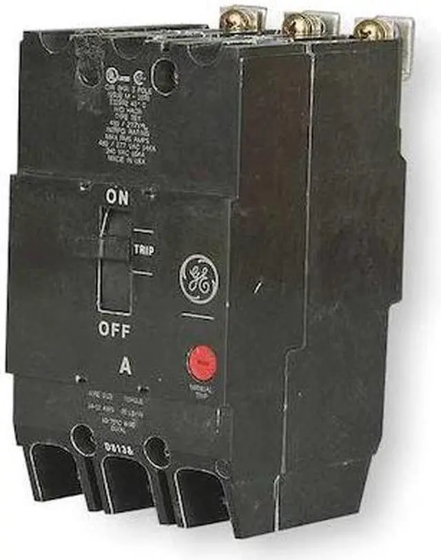 Alt view image 2 of 2 - GE TEY315 Molded Case Circuit Breaker, TEY Series, 15A, 3 Pole, 277/480V AC,