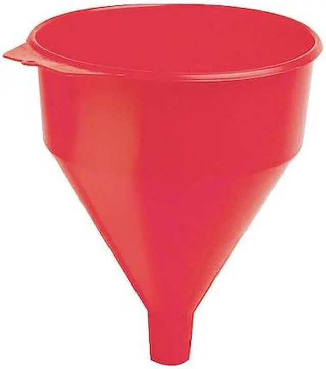Alt view image 3 of 7 - Polyethylene,6 qt.,10-1/2",1-5/16",Red FUNNEL KING 32006