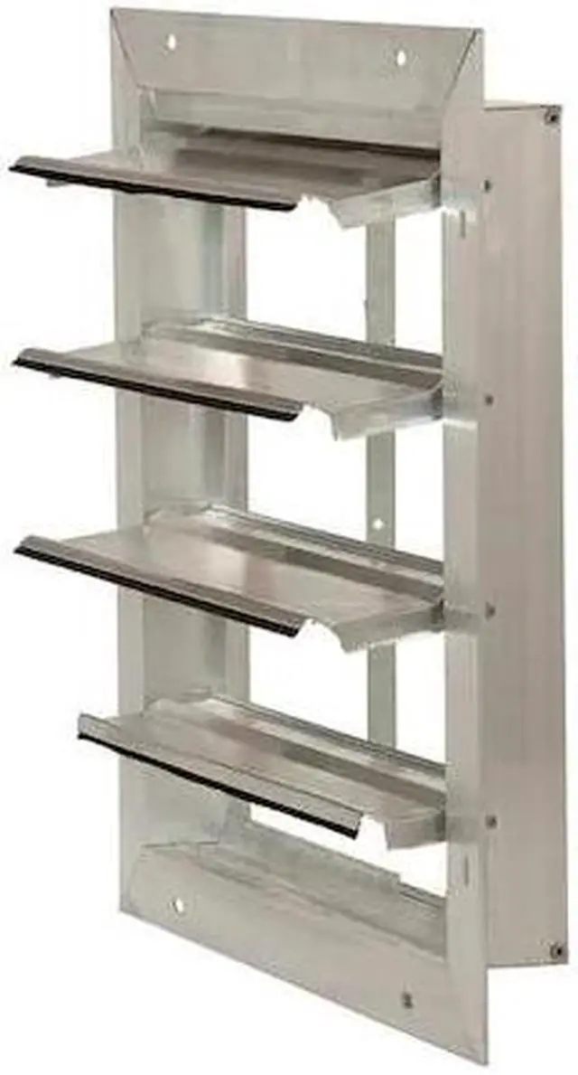 Main image of DAYTON 53DR17 20 in Backdraft Damper / Wall Shutter, 22-1/2 in x 22-1/2 in