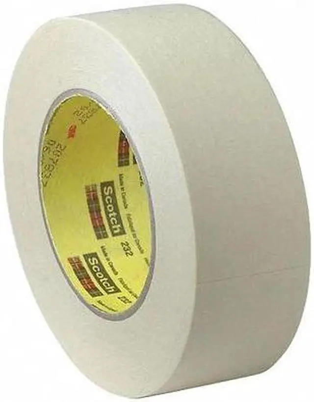 Alt view image 10 of 15 - Scotch High-Performance Masking Tape 232, 3" Core, 12 Mm X 55 M, Tan 23212