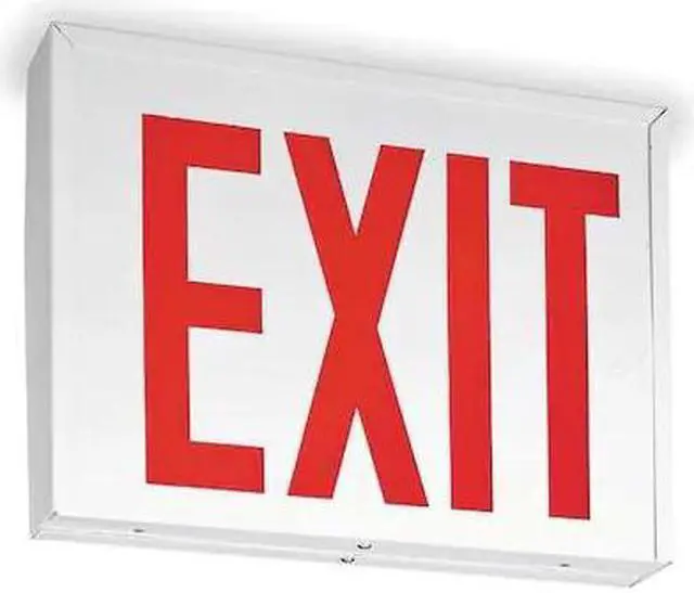 Main image of LITHONIA LIGHTING LXNY W 3 R EL ACUITY LITHONIA Steel LED Exit Sign with