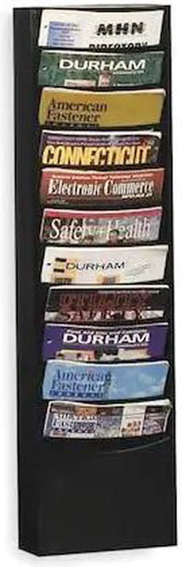 Alt view image 2 of 8 - DURHAM MFG 402-08 Literature Rack,Compartment 11,Blk