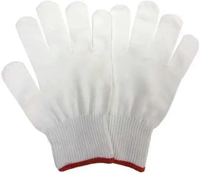 Alt view image 3 of 3 - CONDOR 48UR73 Knit Gloves,White,Gauge 10,S,PK12