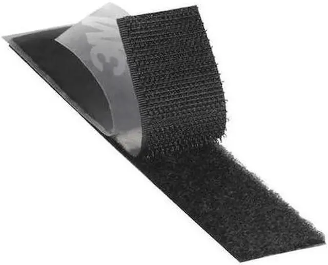 Main image of 3M SJ3571 Reclosable Fastener, Acrylic Adhesive, 150 ft, 2 in Wd, Black
