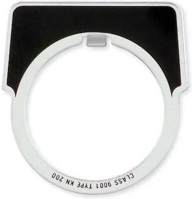 Alt view image 2 of 2 - SCHNEIDER ELECTRIC 9001KN244 Legend Plate,Off/On,Silver/Black