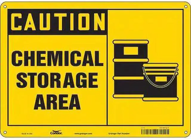 Main image of CONDOR 470F33 Safety Sign, 10 in Height, 14 in Width, Polyethylene, Horizontal