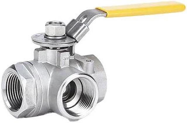 Alt view image 2 of 2 - MILWAUKEE VALVE BA3WDSLH 1 1" FNPT Stainless Steel Ball Valve 3-Way