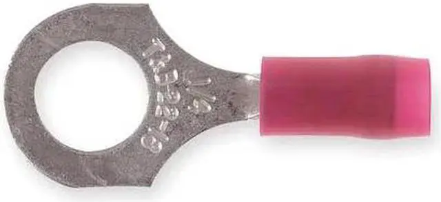 Alt view image 2 of 2 - STA-KON RA18-14 22-16 AWG Nylon Ring Terminal 1/4" Stud PK100