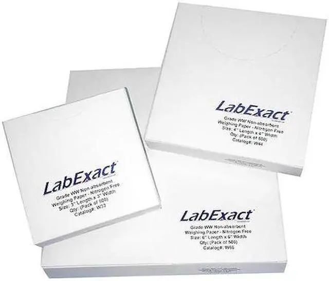 Main image of LABEXACT 12L007 Weighing Paper,6 In. L,6 In. W,PK500