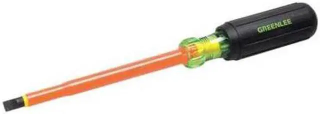 Alt view image 3 of 3 - GREENLEE 0153-15-INS Insulated Slotted Screwdriver 5/16 in Round