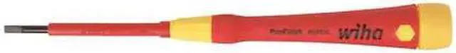 Main image of Wiha Tools Insltd Slotted Screwdriver, 1/8 in  32003