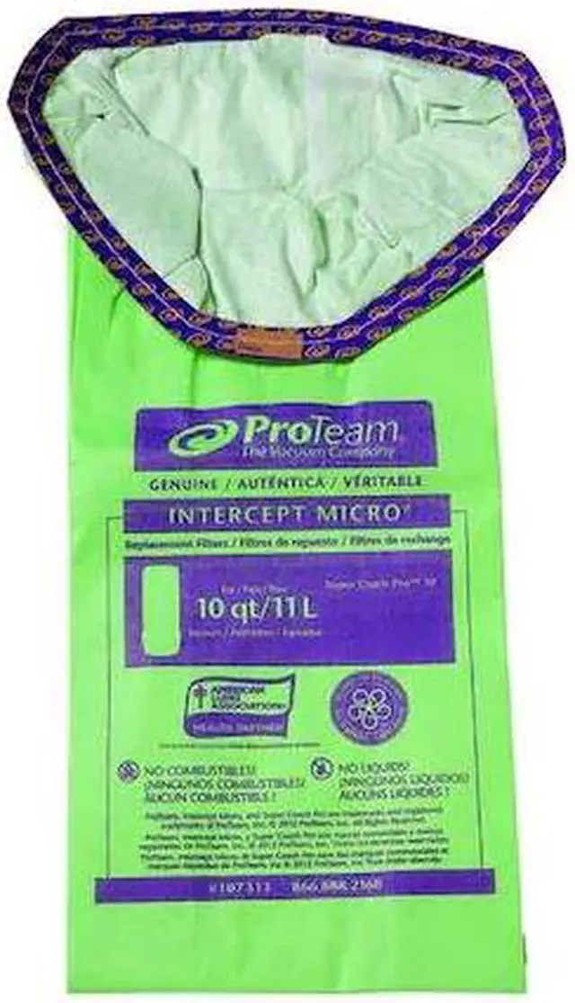 Alt view image 2 of 2 - Proteam Vacuum Bag For Backpack Vac,PK10  107313