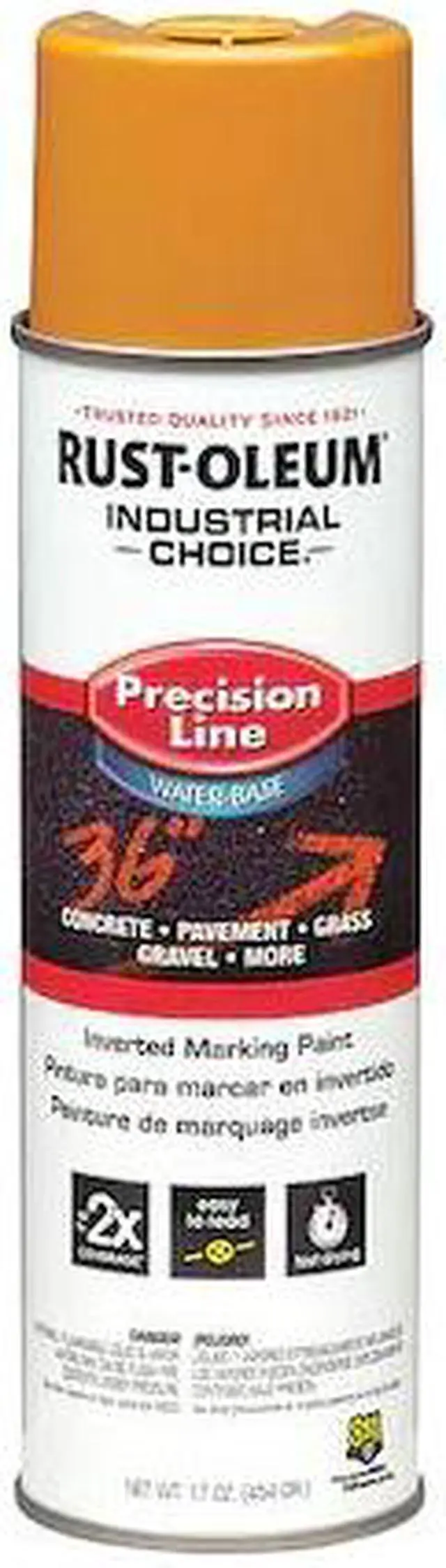 Main image of INDUSTRIAL CHOICE 203033 Inverted Marking Paint, 17 oz., Yellow, Water -Based