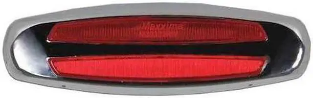 Alt view image 2 of 3 - Maxxima Red Clearance Marker Light, J2042, J592e, P2, P3, Permanent, Oval