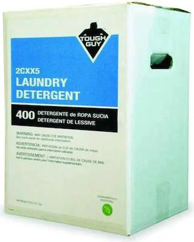 Main image of TOUGH GUY 2CXX5 Laundry Detergent, High Efficiency (HE), Powder, Box, 50 lb,